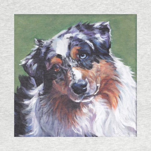 Australian Shepherd Fine Art Painting by LASHEPARD